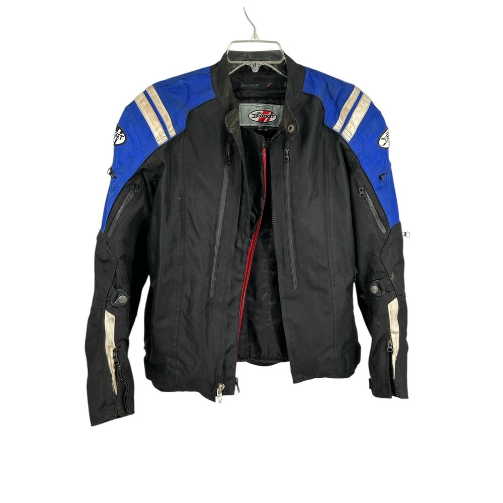 Joe Rocket Men M Textile Motorcycle Racing Jacket-Armored-Inner Jacket-Blue/Blk